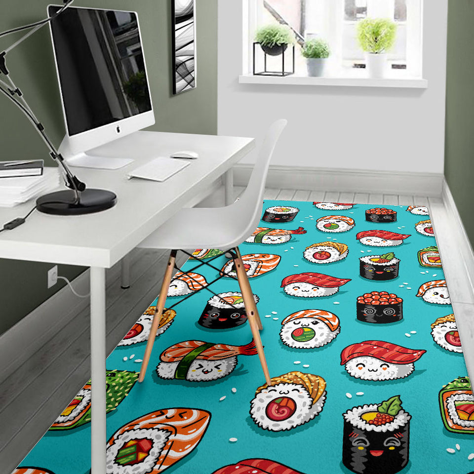 Cute Sushi Pattern Area Rug