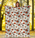 Ladybug Pattern Print Design 05 Premium Blanket