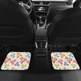 Teddy Bear Pattern Print Design 05 Front and Back Car Mats