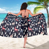 Deers Winter Christmas Pattern Sarong