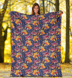 Goldfish Pattern Print Design 05 Premium Blanket