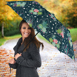 Cactus Glass Terrarium Pattern Umbrella