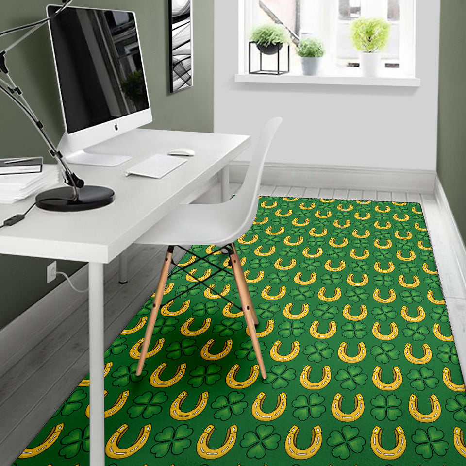Horseshoes Pattern Print Design 05 Area Rug
