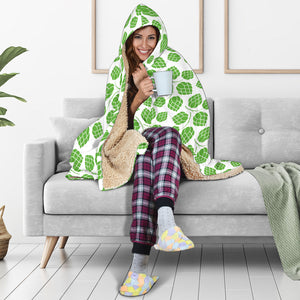 Hop Pattern Background Hooded Blanket