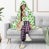Hop Pattern Background Hooded Blanket