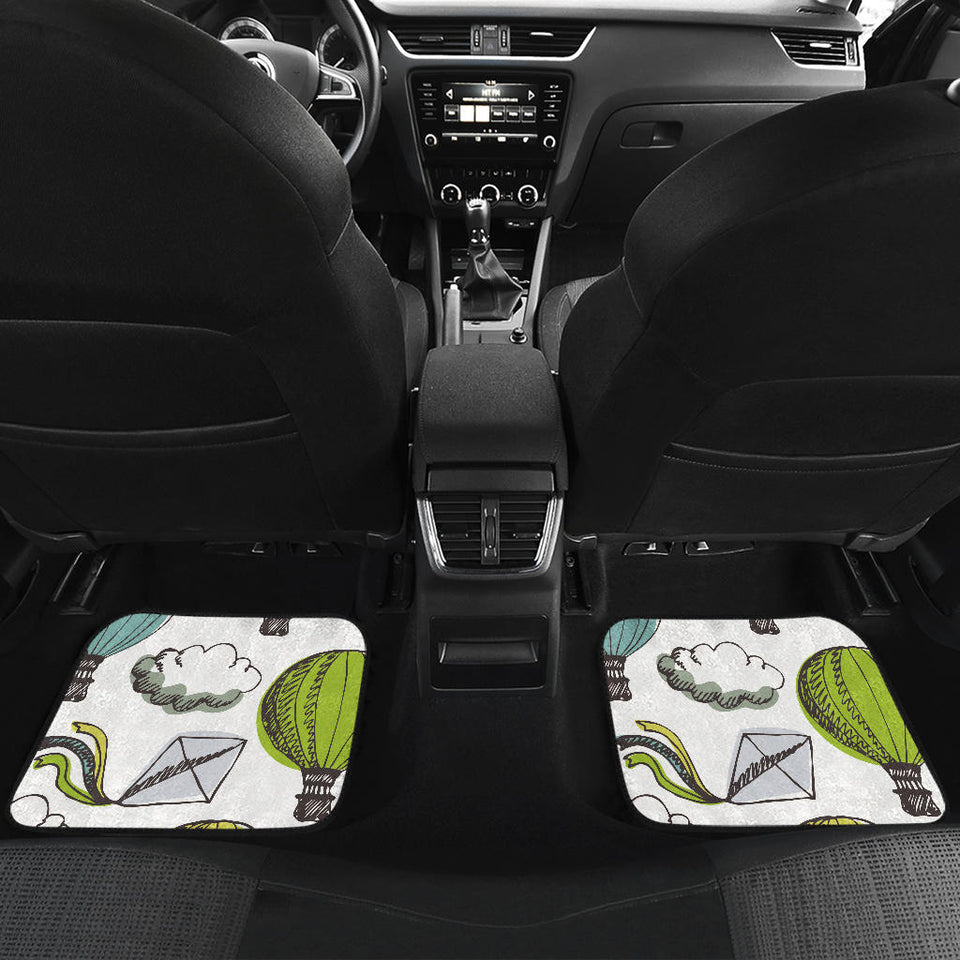 Hot Air Balloon Bird Cloud Pattern Front And Back Car Mats