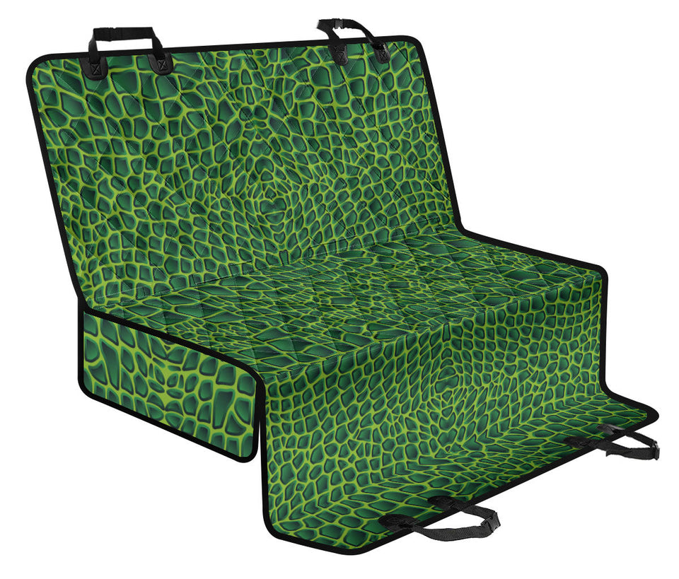 Crocodile Skin Printed Dog Car Seat Covers