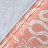 Snake Lilies Flower Pattern Premium Blanket
