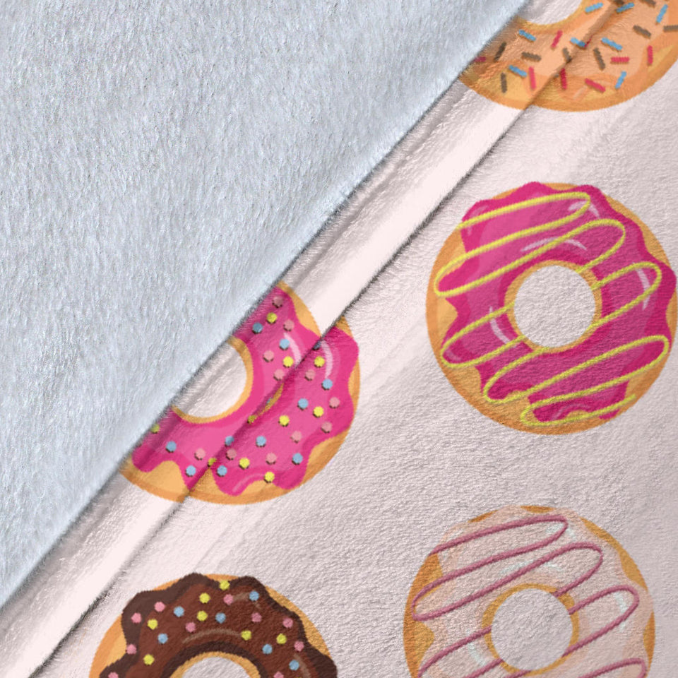 Colorful Donut Pattern Premium Blanket