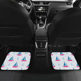 Sailboat Anchor Pattern Front And Back Car Mats