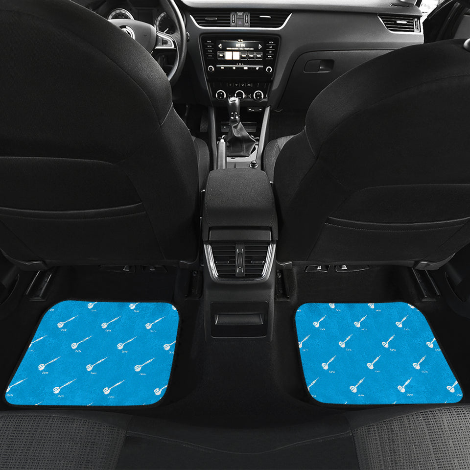 Darts Pattern Print Design 05 Front and Back Car Mats