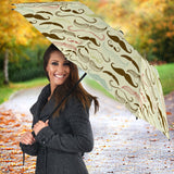 Mustache Beard Pattern Print Design 01 Umbrella
