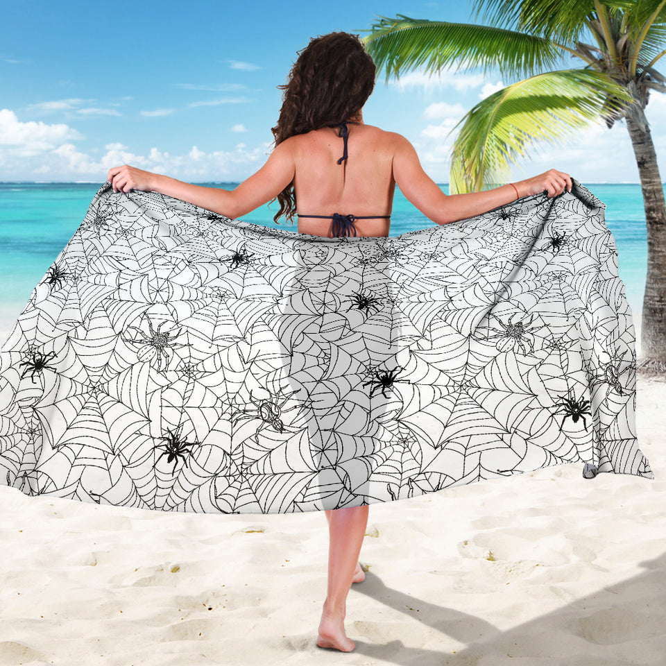 Spider Web Cobweb Pattern Sarong