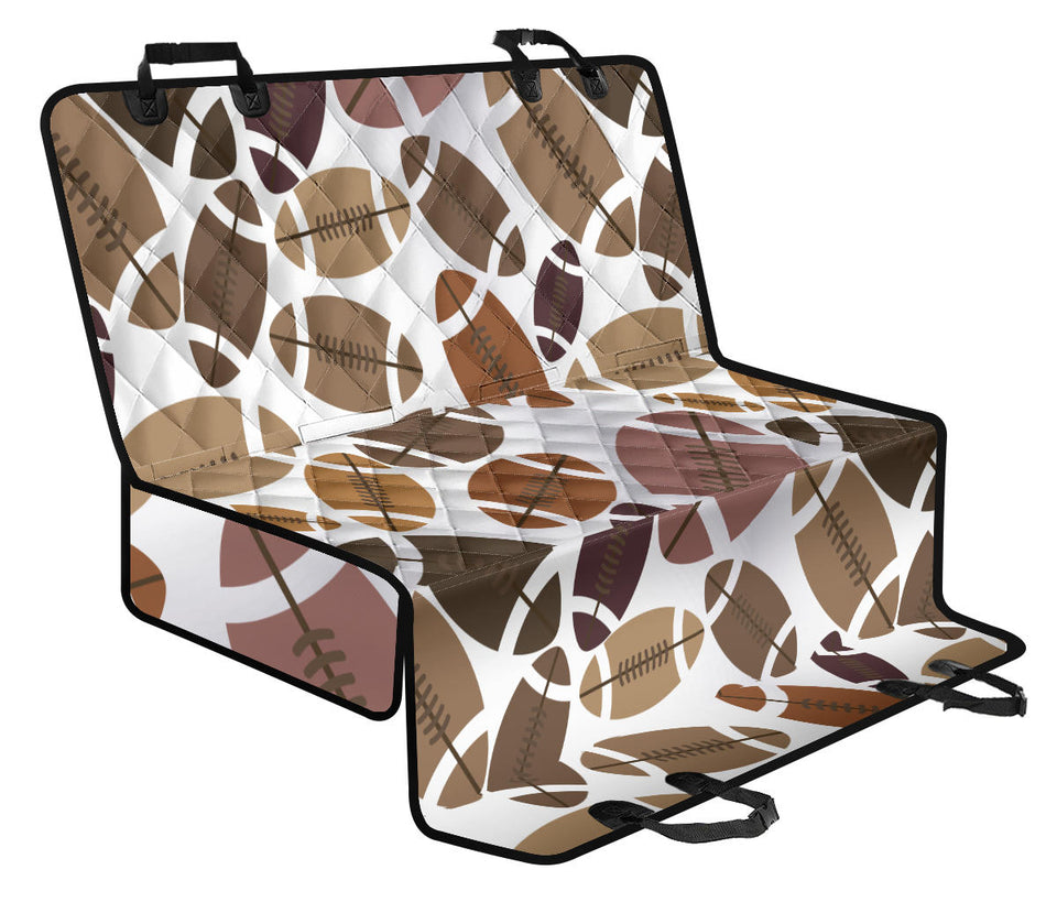 American Football Ball Pattern Dog Car Seat Covers