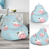 Cute Cow Flower Pattern Bean Bag Cover