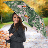 Toucan Tropical Green Jungle Palm Pattern Umbrella