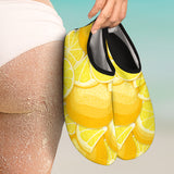 Lemon Pattern Aqua Shoes