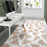 Hand Drawn Pizza Pattern Area Rug
