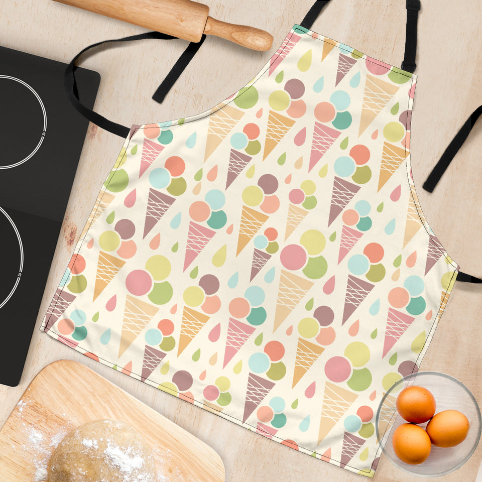Ice Cream Cone Pattern Adjustable Apron
