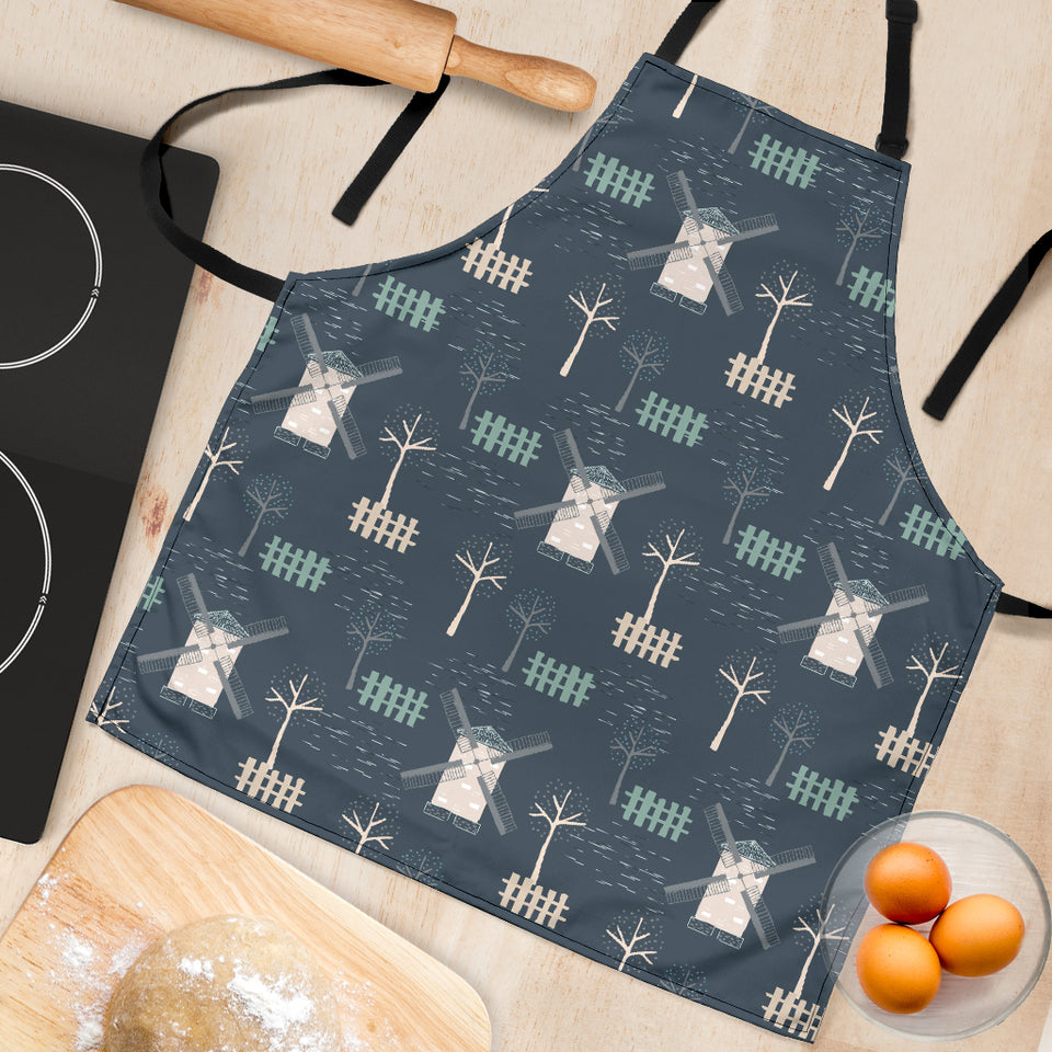 Windmill Tree Pattern Adjustable Apron