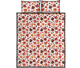 Colorful Maple Leaf pattern Quilt Bed Set