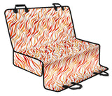 Fire Flame Watercolor Pattern Dog Car Seat Covers
