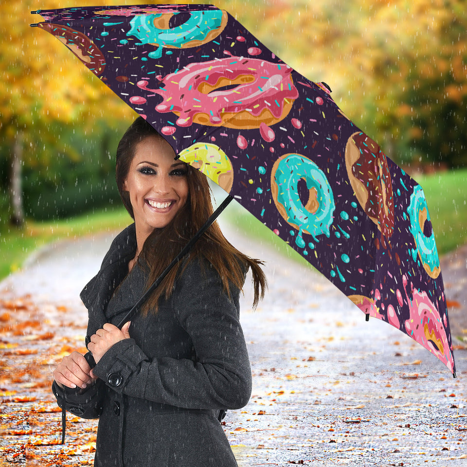 Colorful Donut Glaze Pattern Umbrella