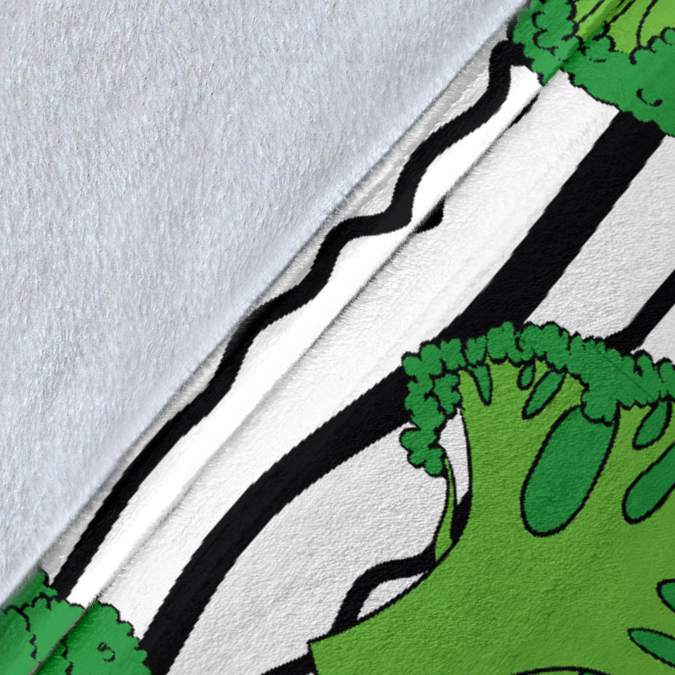 Cool Broccoli Pattern Premium Blanket