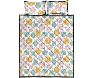 colorful onions white background Quilt Bed Set