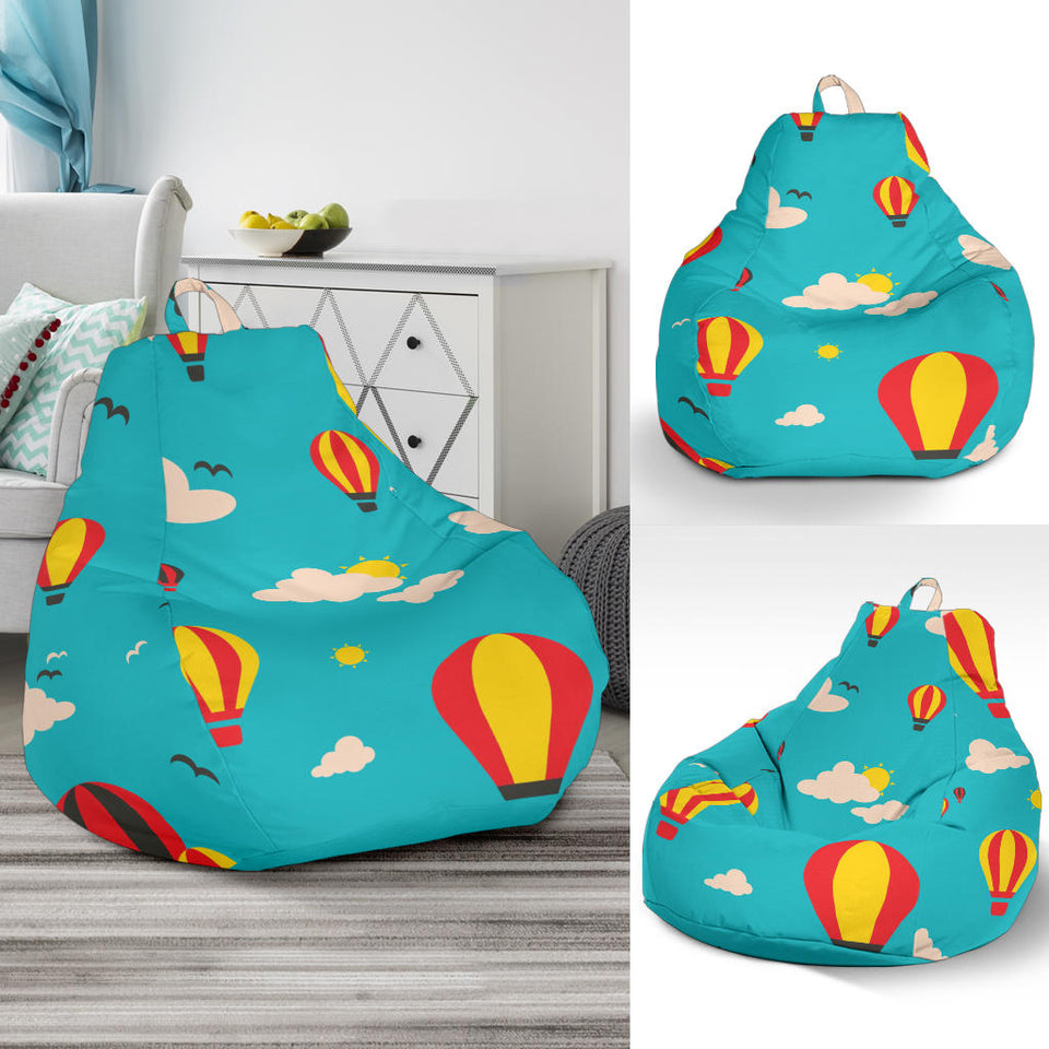Hot Air Balloon Sky Pattern Bean Bag Cover