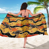 Kangaroo Australian Aboriginal Art Pattern Sarong