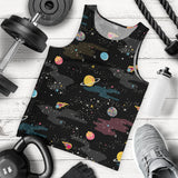 space pattern Men Tank Top