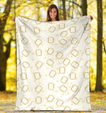 Bread Toast Pattern Print Design 01 Premium Blanket