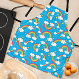 Rainbows Sky Clouds Pattern Adjustable Apron