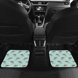 Kangaroo Pattern Background Front And Back Car Mats
