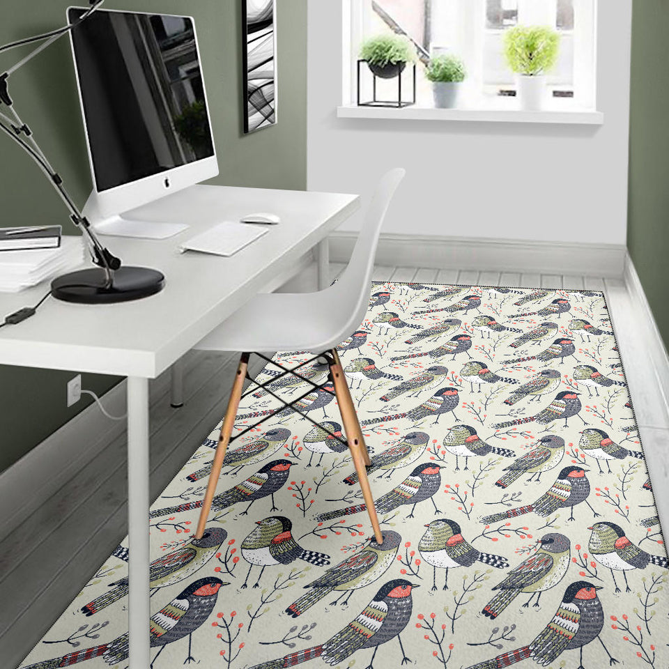 Pigeon Pattern Print Design 04 Area Rug