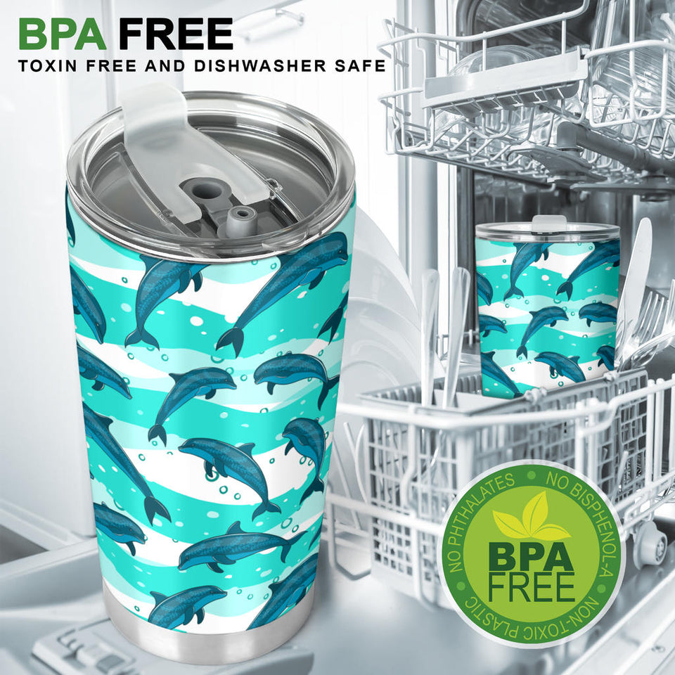 Dolphin Sea Pattern Tumbler