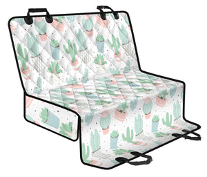 Pastel Colorcactus Pattern Copy Dog Car Seat Covers