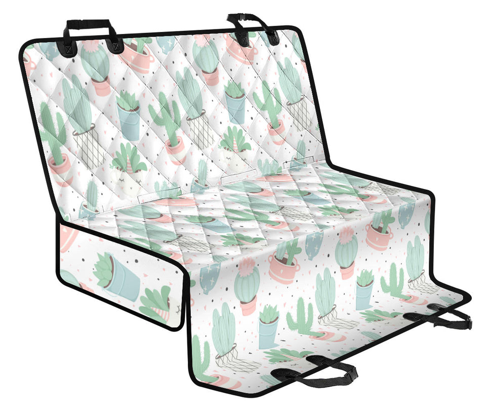 Pastel Colorcactus Pattern Copy Dog Car Seat Covers