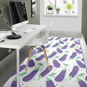 Eggplant Pattern Print Design 05 Area Rug