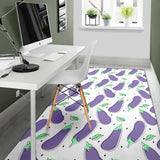 Eggplant Pattern Print Design 05 Area Rug