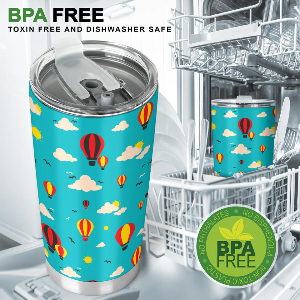 Hot Air Balloon Sky Pattern Tumbler