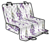 Lavender Flower Design Pattern Dog Car Seat Covers