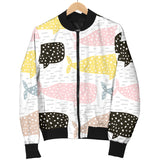 Whale Dot Pattern Men'S Bomber Jacket