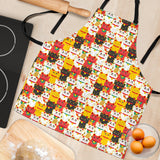 Colorful Maneki Neko Lucky Cat Pattern Adjustable Apron