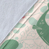 Cute Whale Pattern Premium Blanket