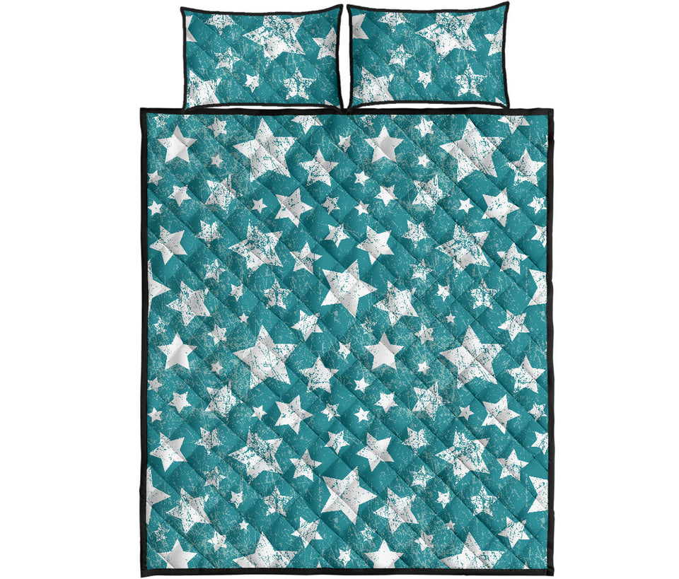 Vintage star pattern Quilt Bed Set