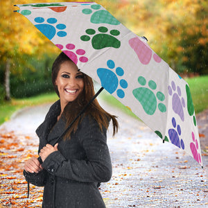 Dog Paws Pattern Print Design 01 Umbrella