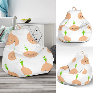 Cute Onions Smiling Faces Bean Bag Cover