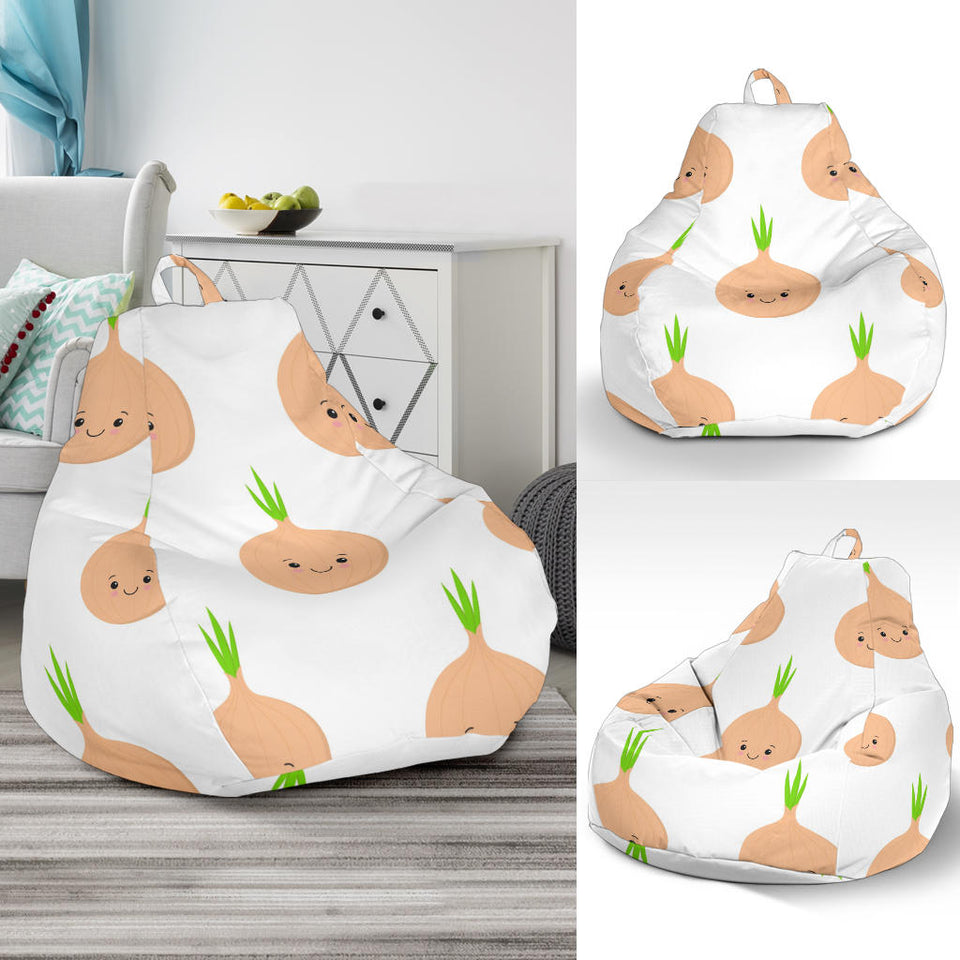 Cute Onions Smiling Faces Bean Bag Cover